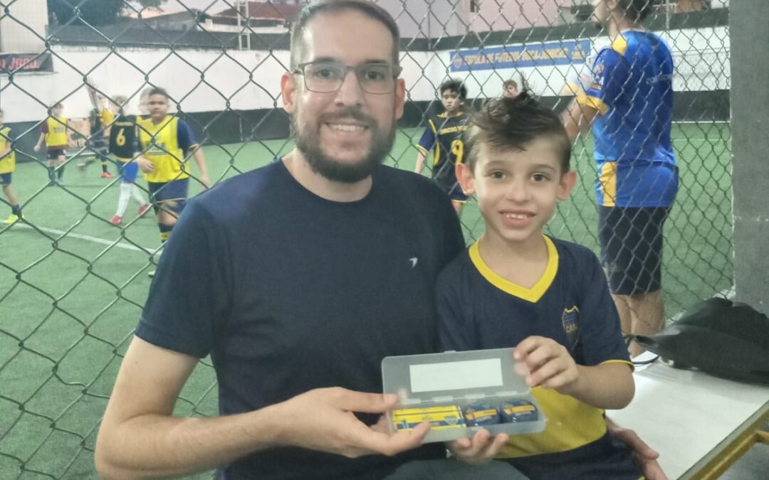 Escola de Futebol Boca Juniors ‘vira’ time de botão